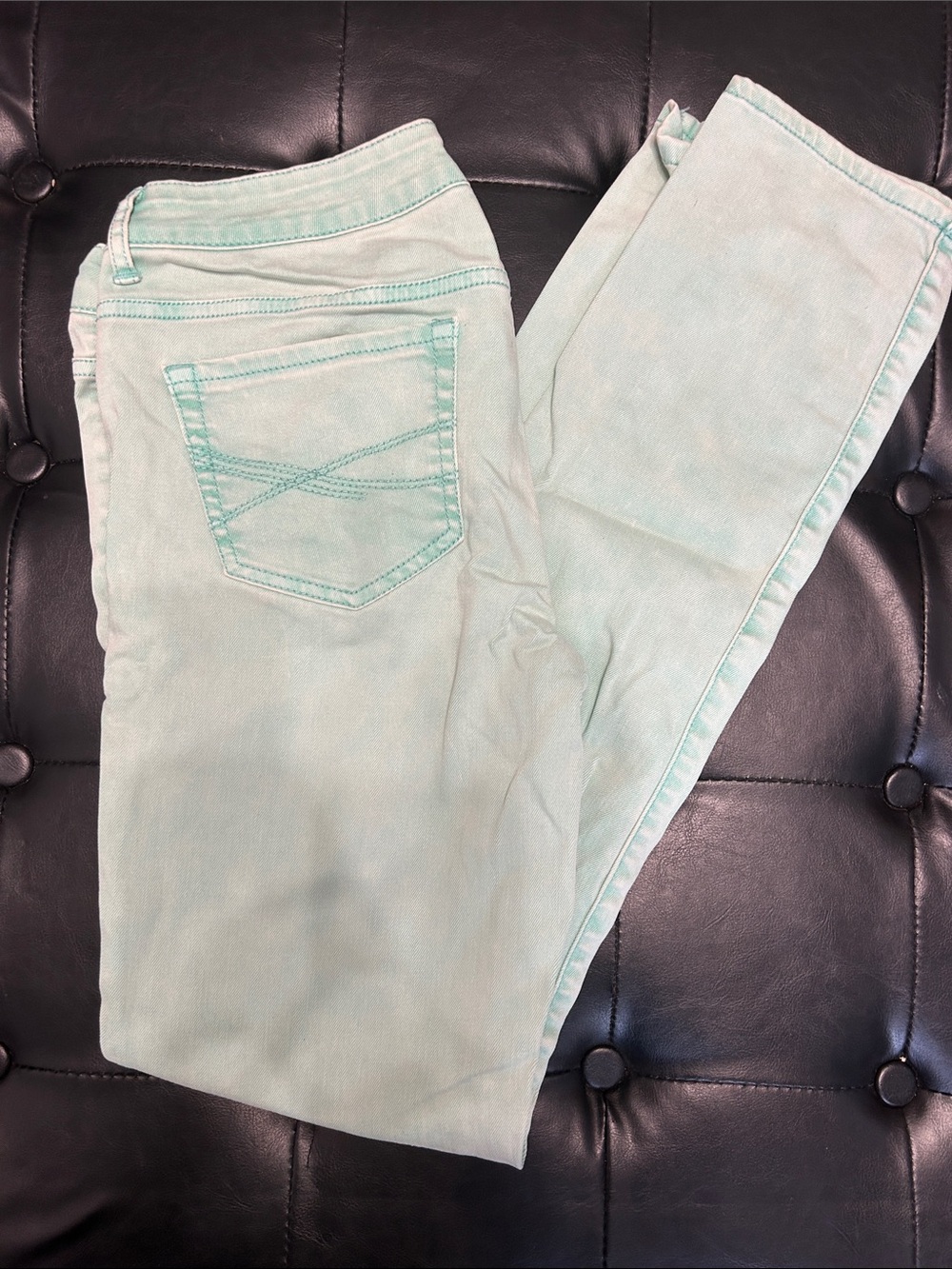 Aeropostale Mint Green Skinny Jeans